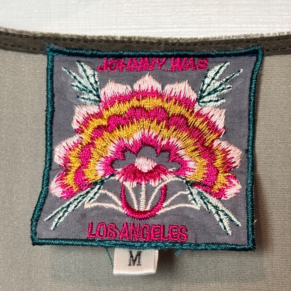 Johnny Was Issoria Boho Velvet Embroidered Tunic/Top, Size Medium, EUC - Picture 5 of 8